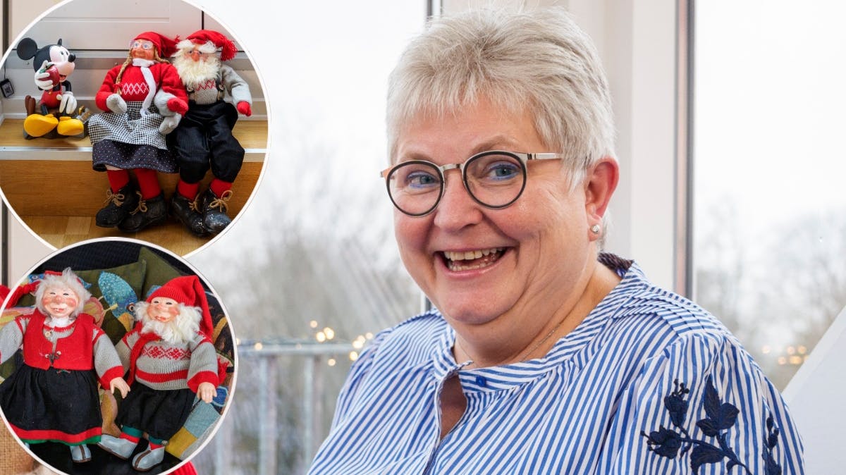 Hjemme hos Jonna Harbo i lejligheden i Brejning, der i december er julepyntet