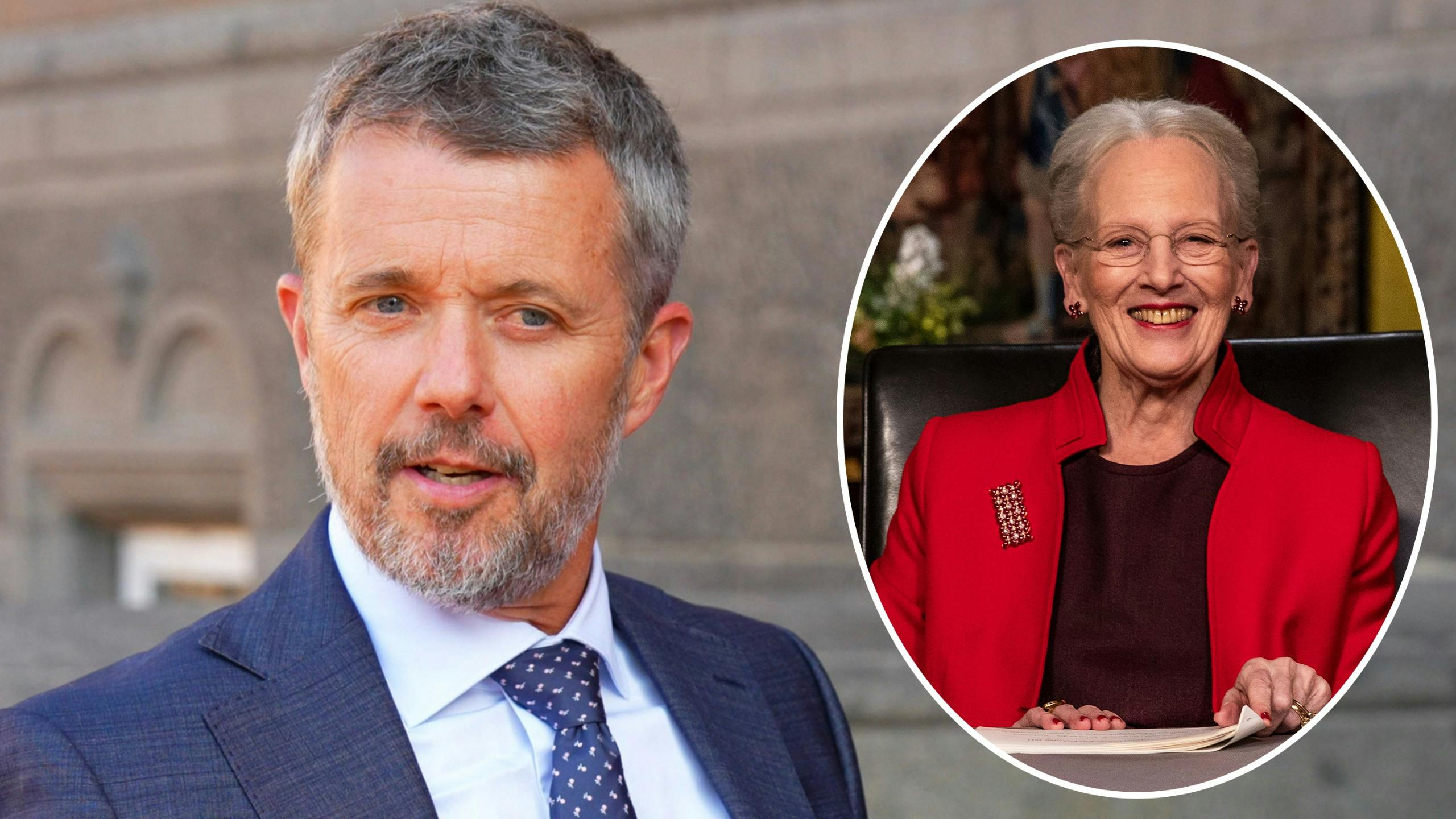 Kong Frederik samt dronning Margrethe.