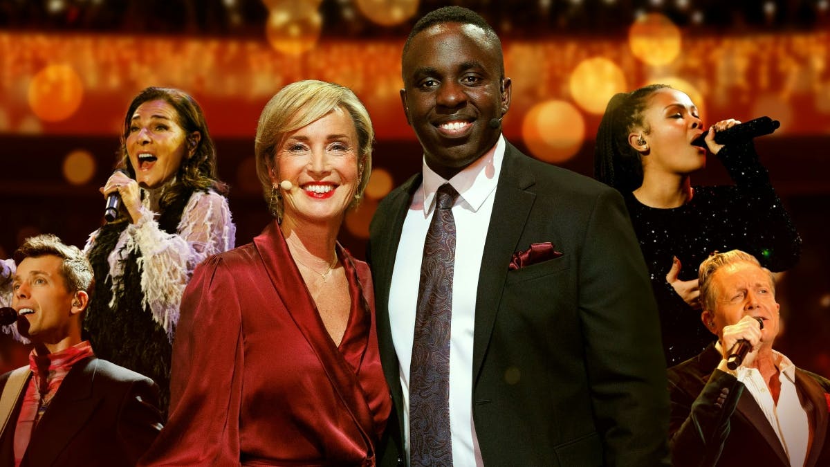 Natasja Crone og Melvin Kakooza er værter på "Alletiders Juleshow" i år.&nbsp;