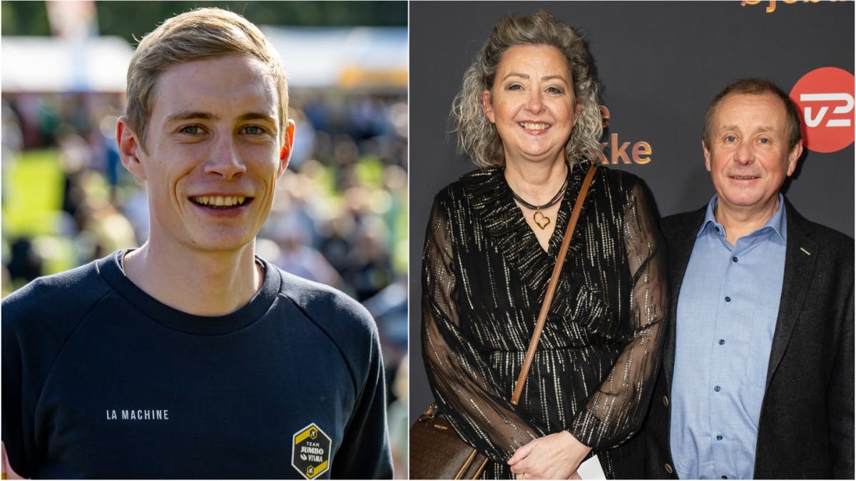 Jonas Vingegaard og forældrene Claus og Karina Vingegaard.