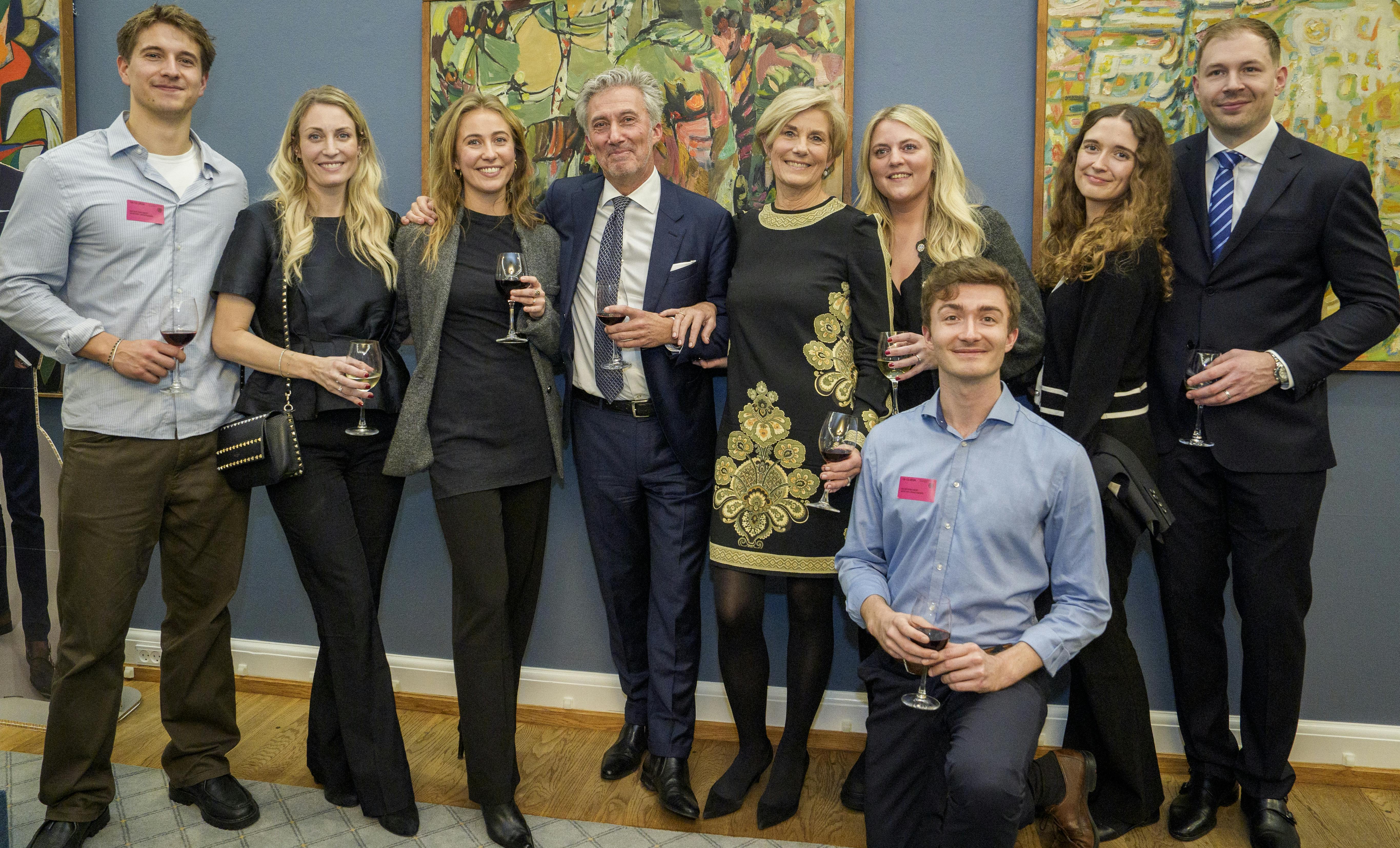 Mikkel, Anna Louise, Sophia, Morten, Connie, Emilie, Sebastian, Mette og Christian