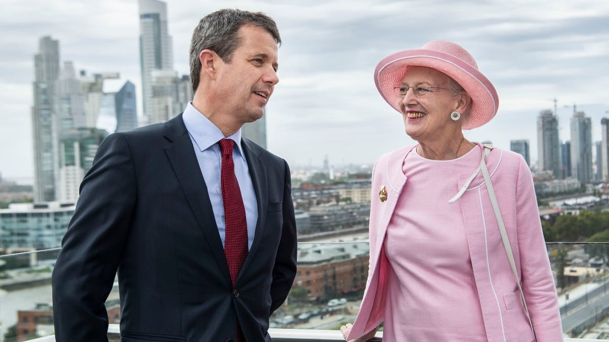 Kong Frederik og dronning Margrethe.&nbsp;