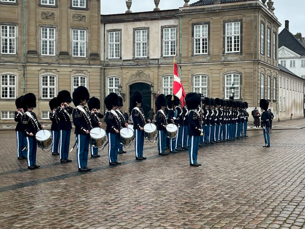 Den Kongelige Livgarde på Amalienborg Slotsplads