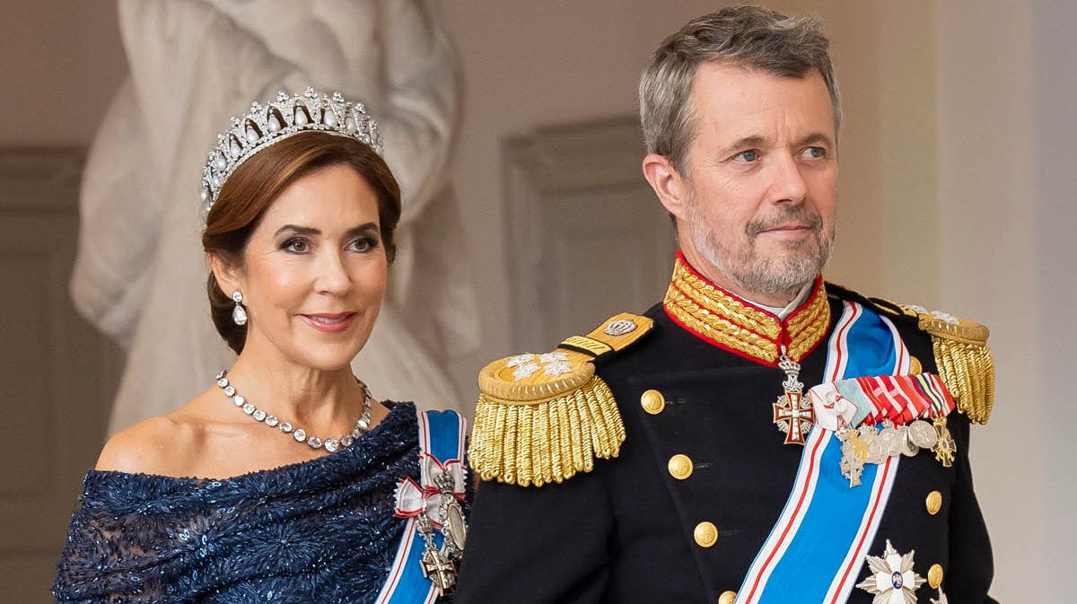 Dronning Mary og kong Frederik.