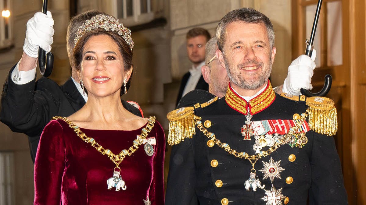 Dronning Mary og kong Frederik.