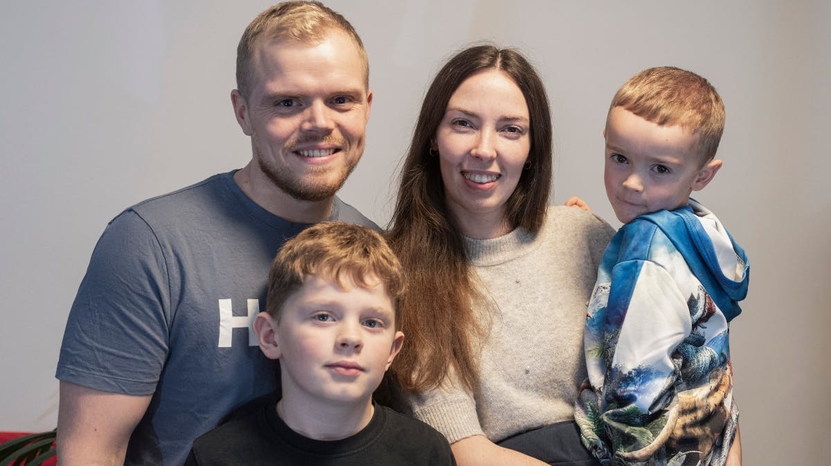 Mads, Lena, Asmus og Malthe 