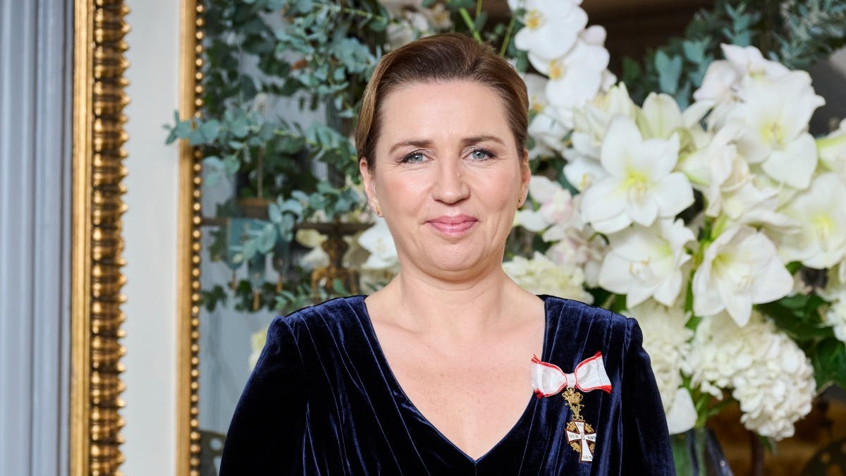 Statsminister Mette Frederiksen ved årets nytårstaffel.