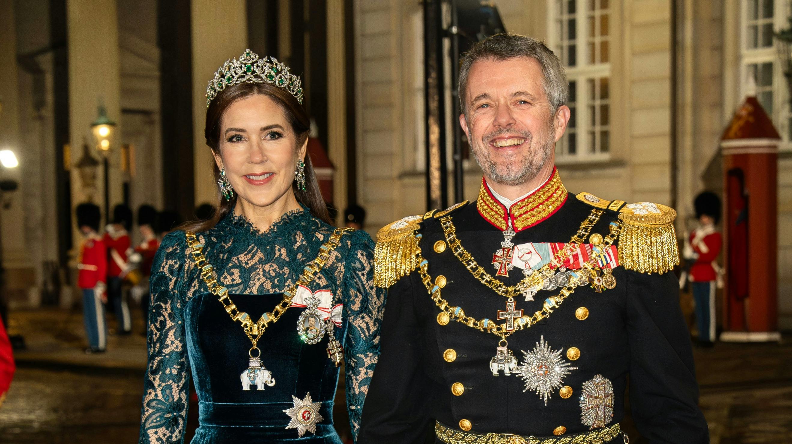 Dronning Mary og kong Frederik.
