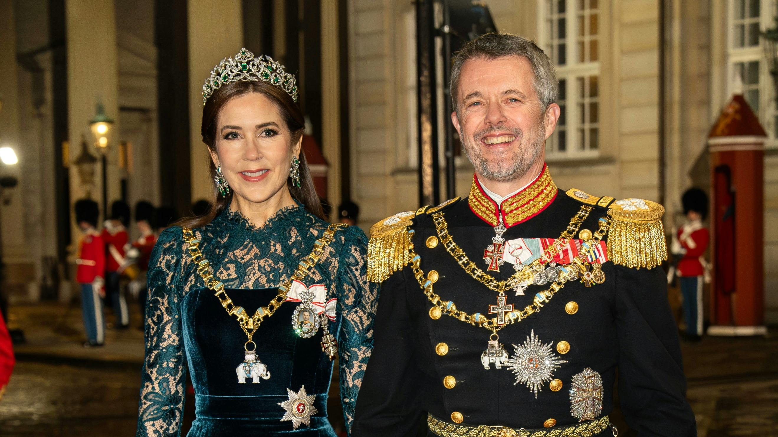 Dronning Mary og kong Frederik.