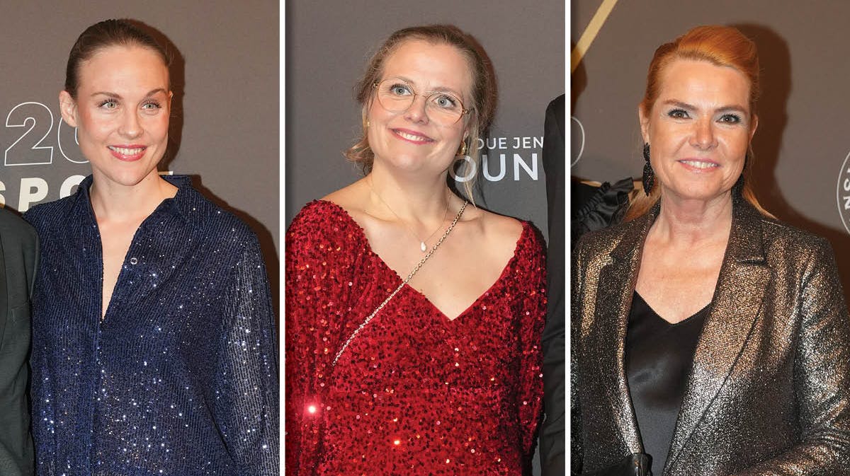 Der var masser af glitter og glimmer på den røde løber.