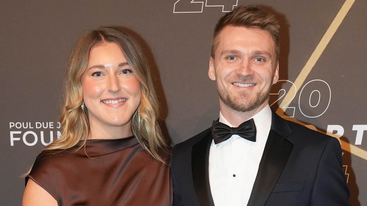 Daniel Wagner med kæresten Cecilie.