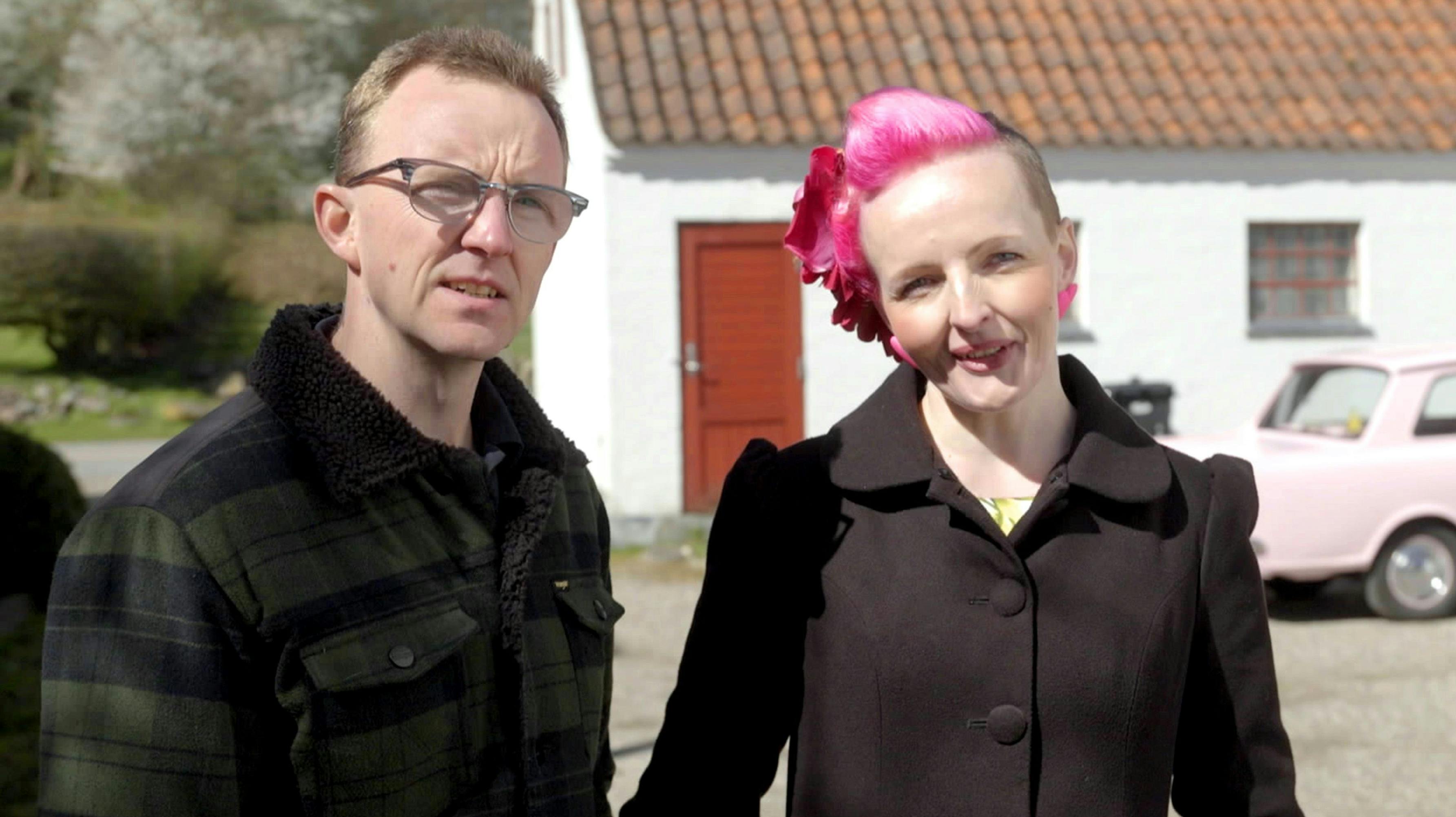 Lykke Kürstein og Kenneth Jørgensen i ”Røverkøb i provinsen”.