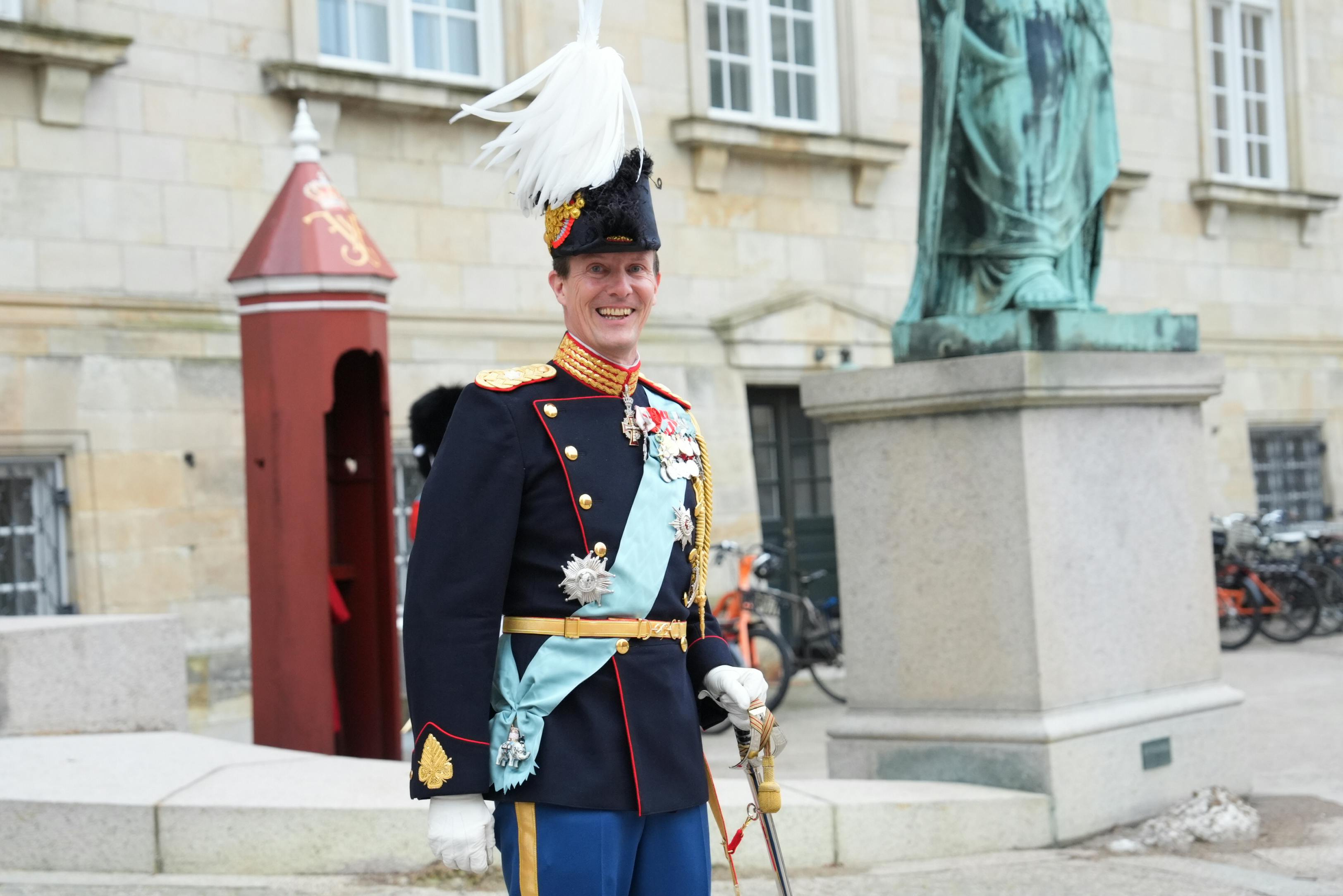 Prins Joachim efter nytårskuren.