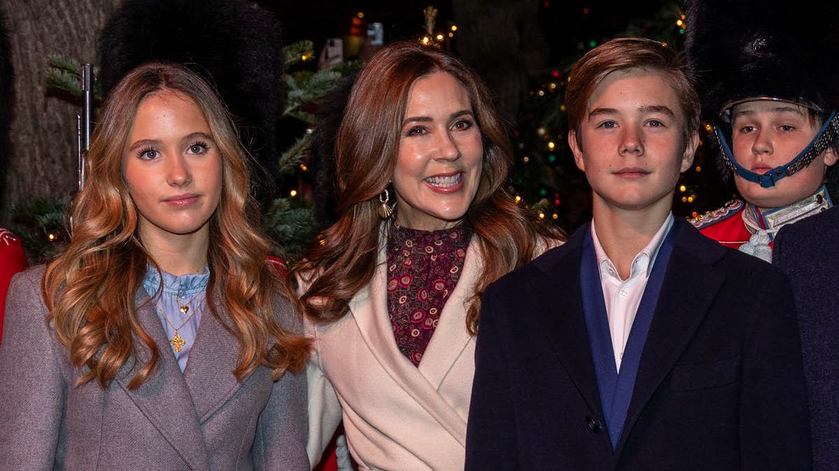 Prinsesse Josephine, dronning Mary og prins Vincent.