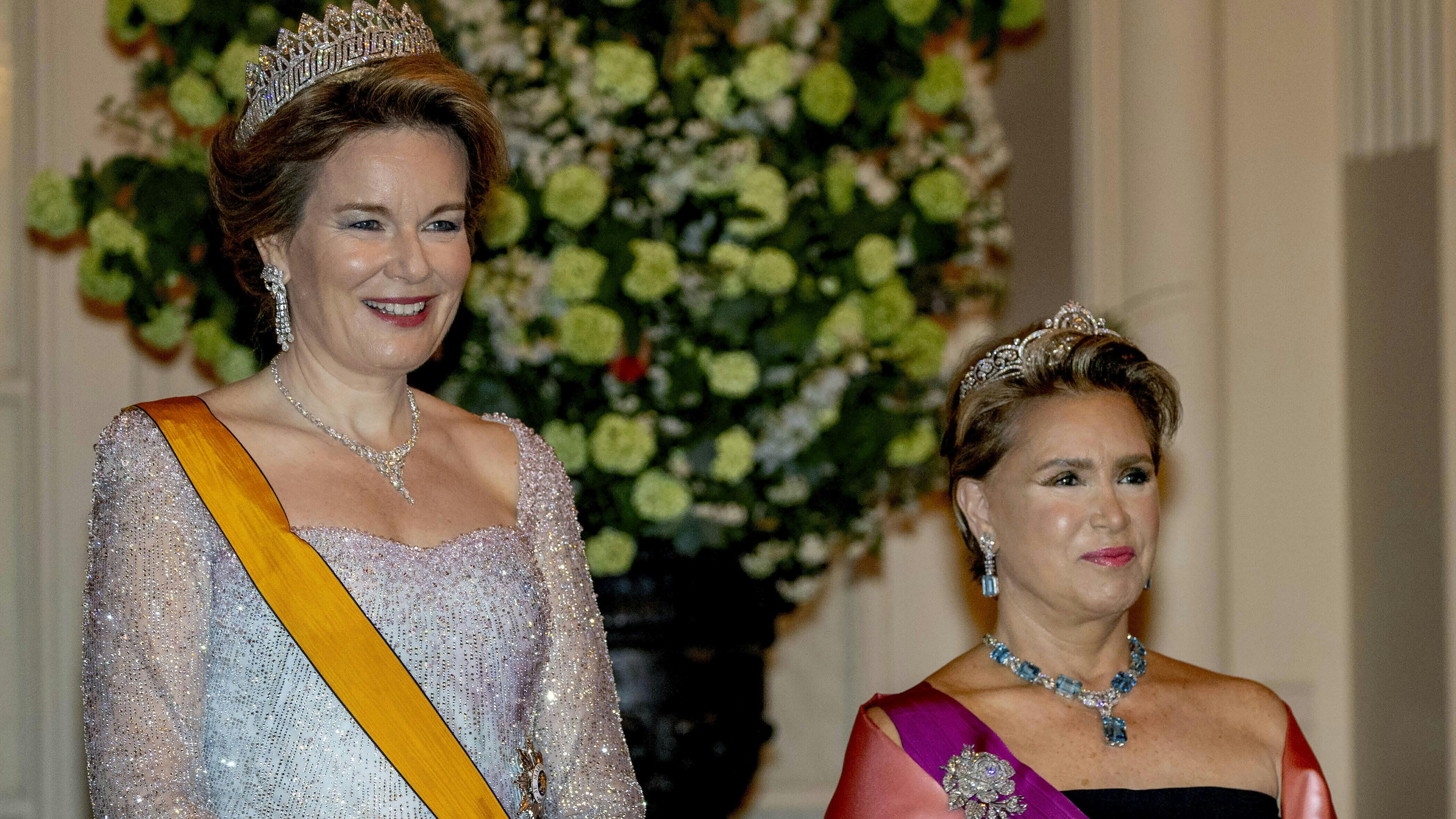 Dronning Mathilde og storhertuginde Maria Teresa.&nbsp;