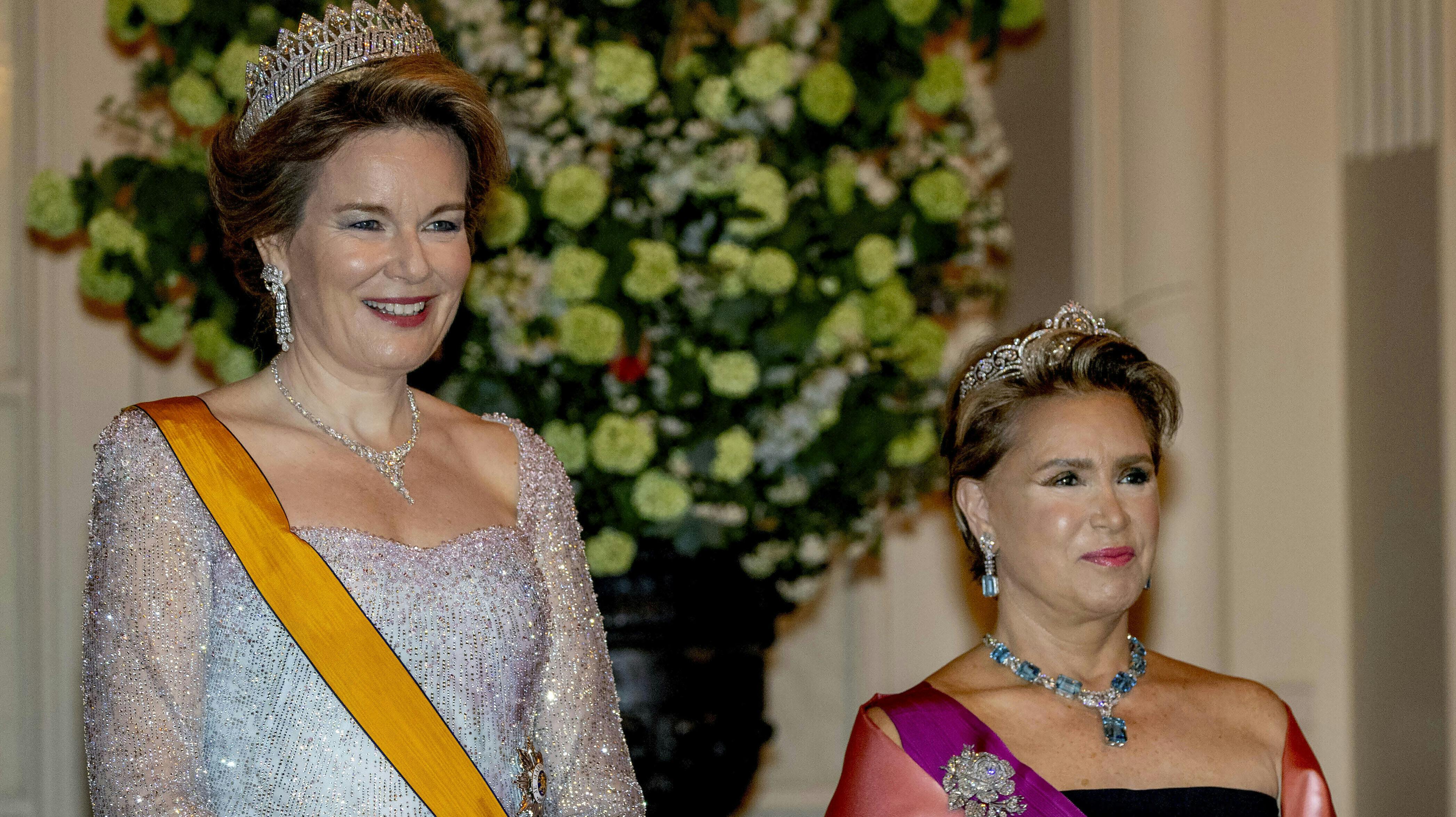 Dronning Mathilde og storhertuginde Maria Teresa. 