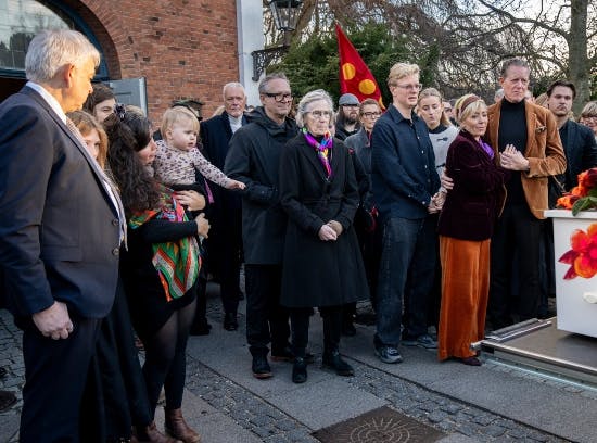 Jytte Abildstrøms yngste barnebarn siger farvel.