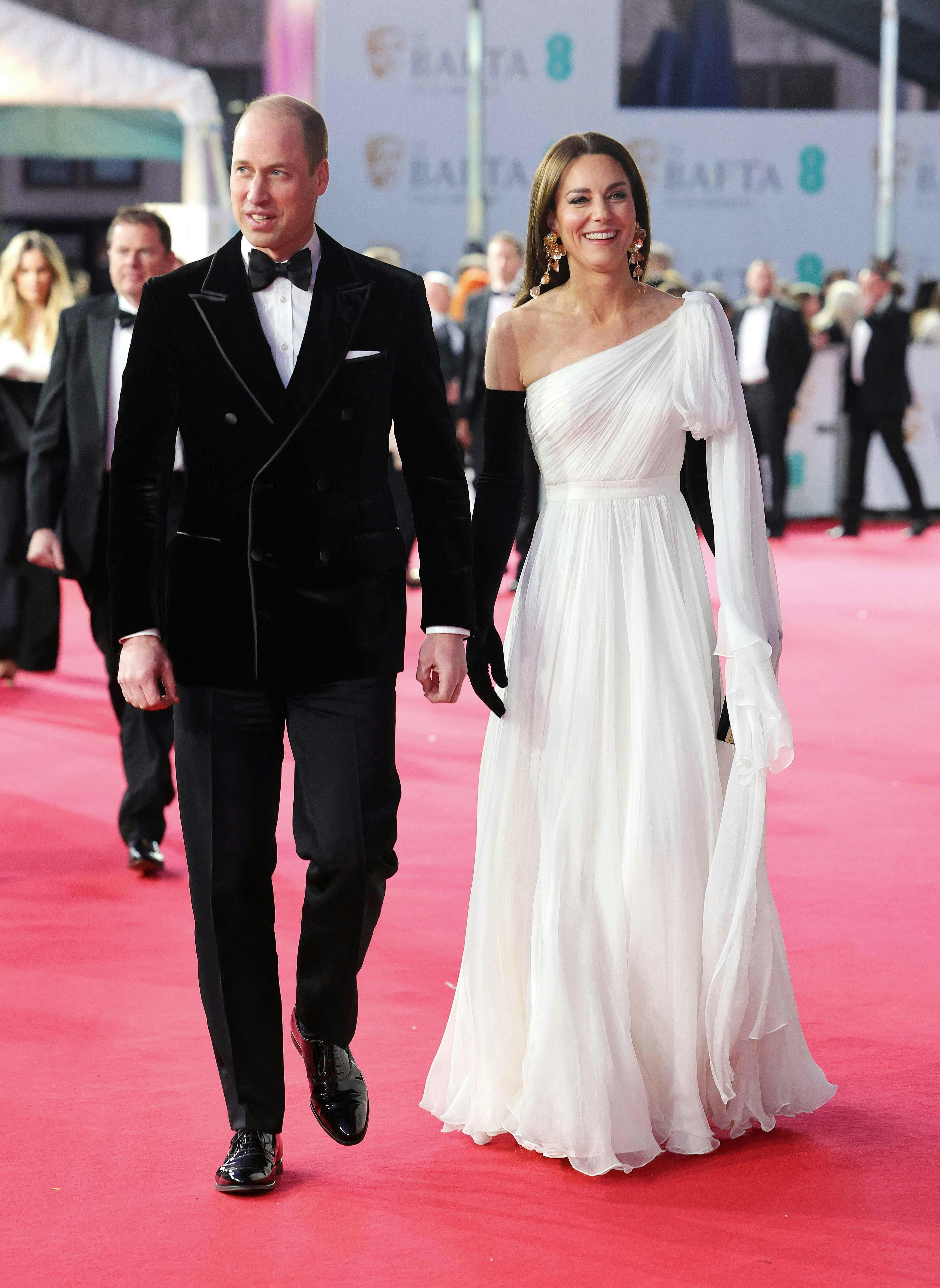 Prins William og prinsesse Kate til BAFTA British Academy Film Awards i 2023.