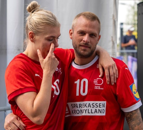 Kathrine Heindahl med manden Casper Eriksen.