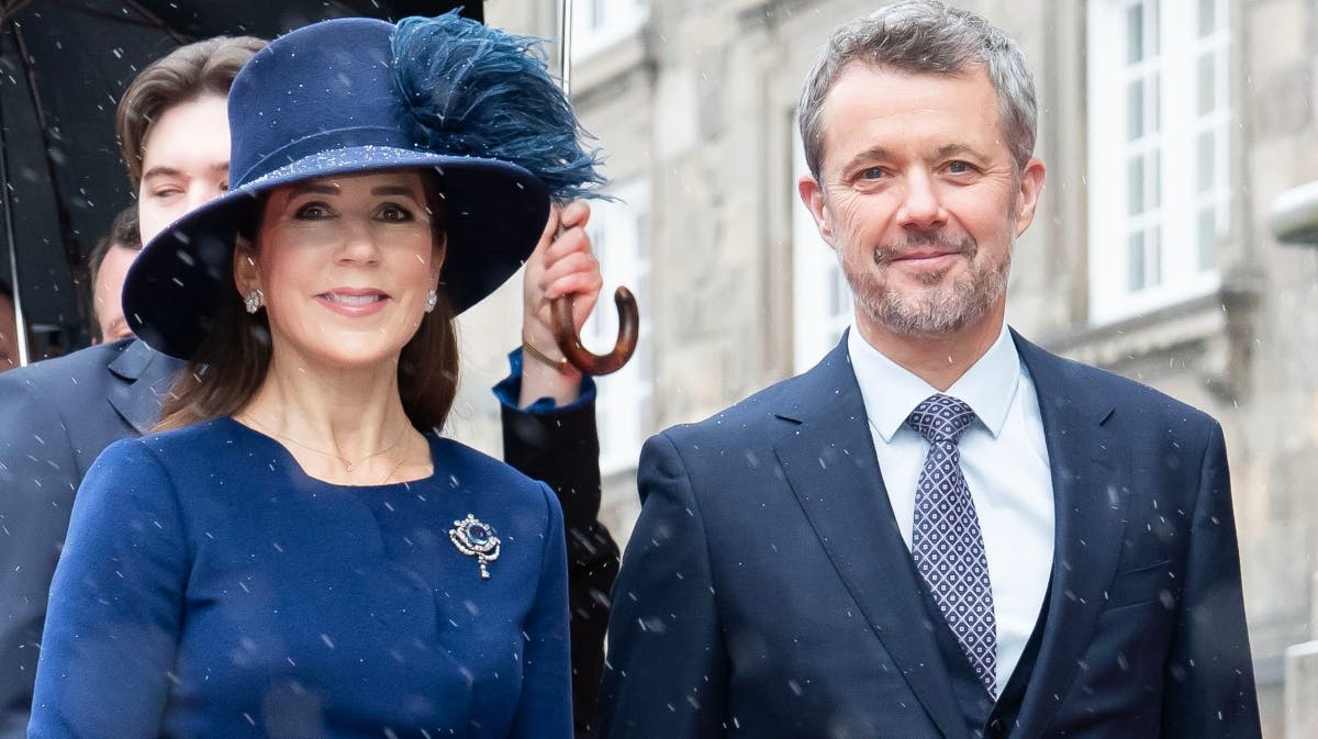 Kongeparret ved Folketingets markering af tronskiftet sidste år. 