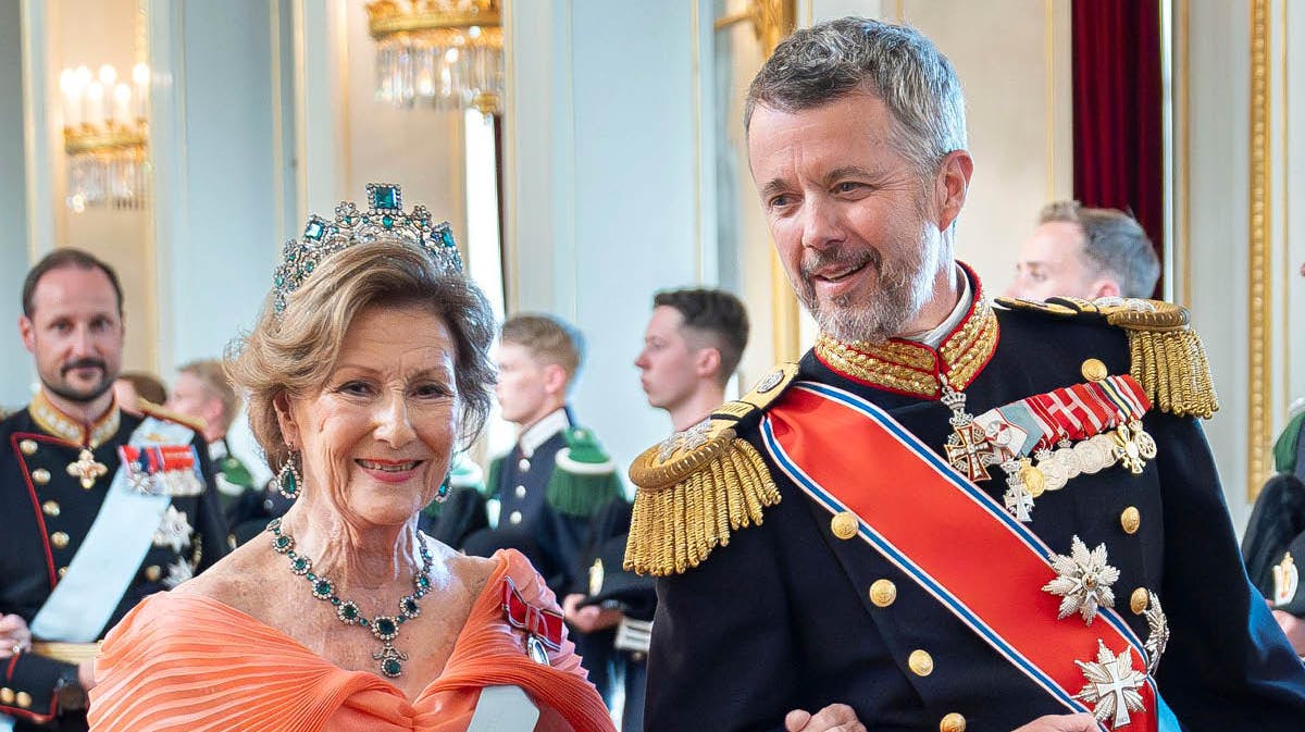 Dronning Sonja og kong Frederik.