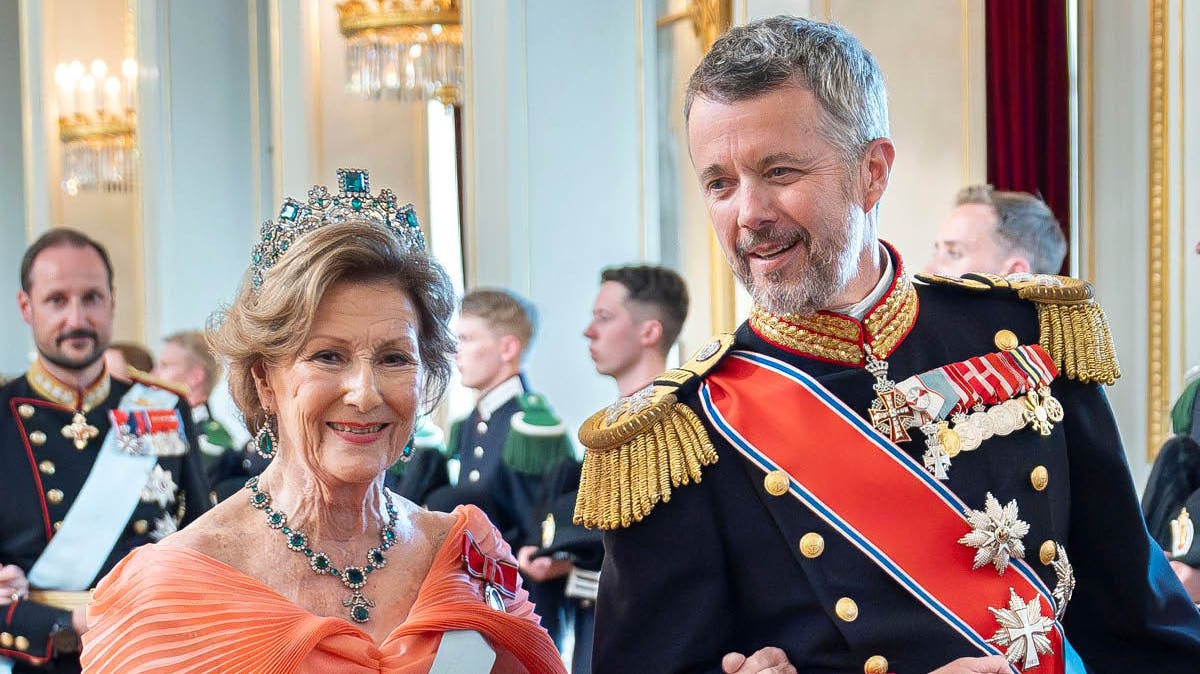 Dronning Sonja og kong Frederik.
