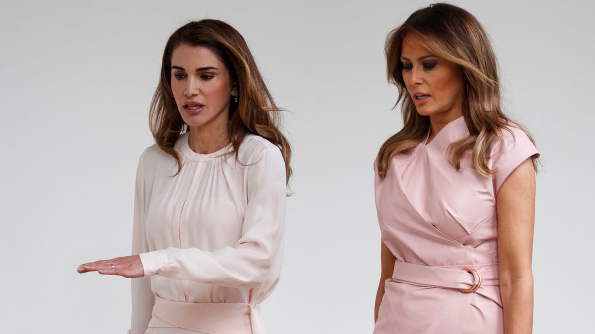 Dronning Rania og Melania Trump