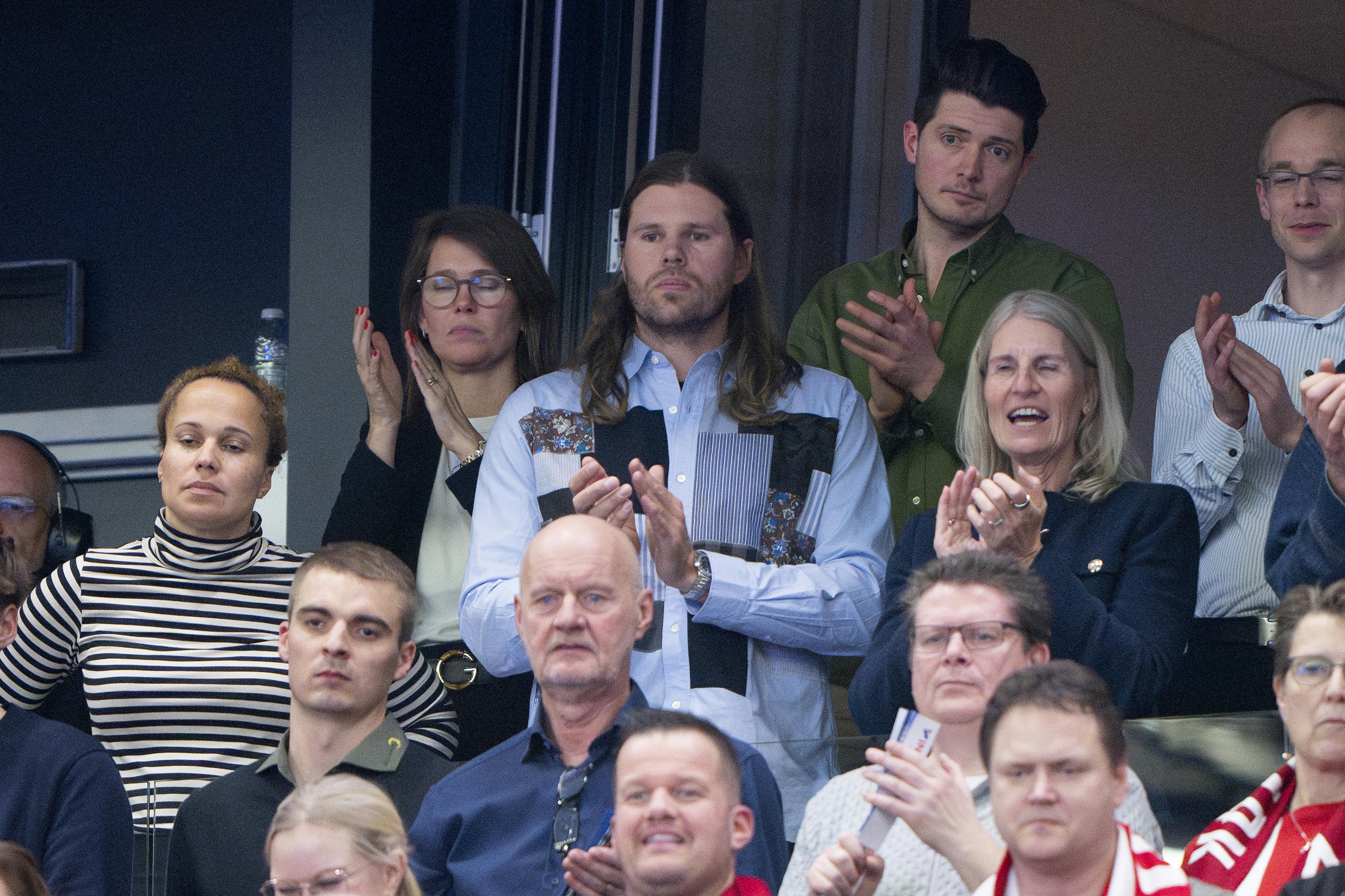 Mikkel Hansen was among the spectators during the handball World Cup match in group B between Denmark and Tunisia at Jyske Bank Boxen in Herning on Thursday, January 16, 2025. (Photo: Bo Amstrup/Ritzau Scanpix)