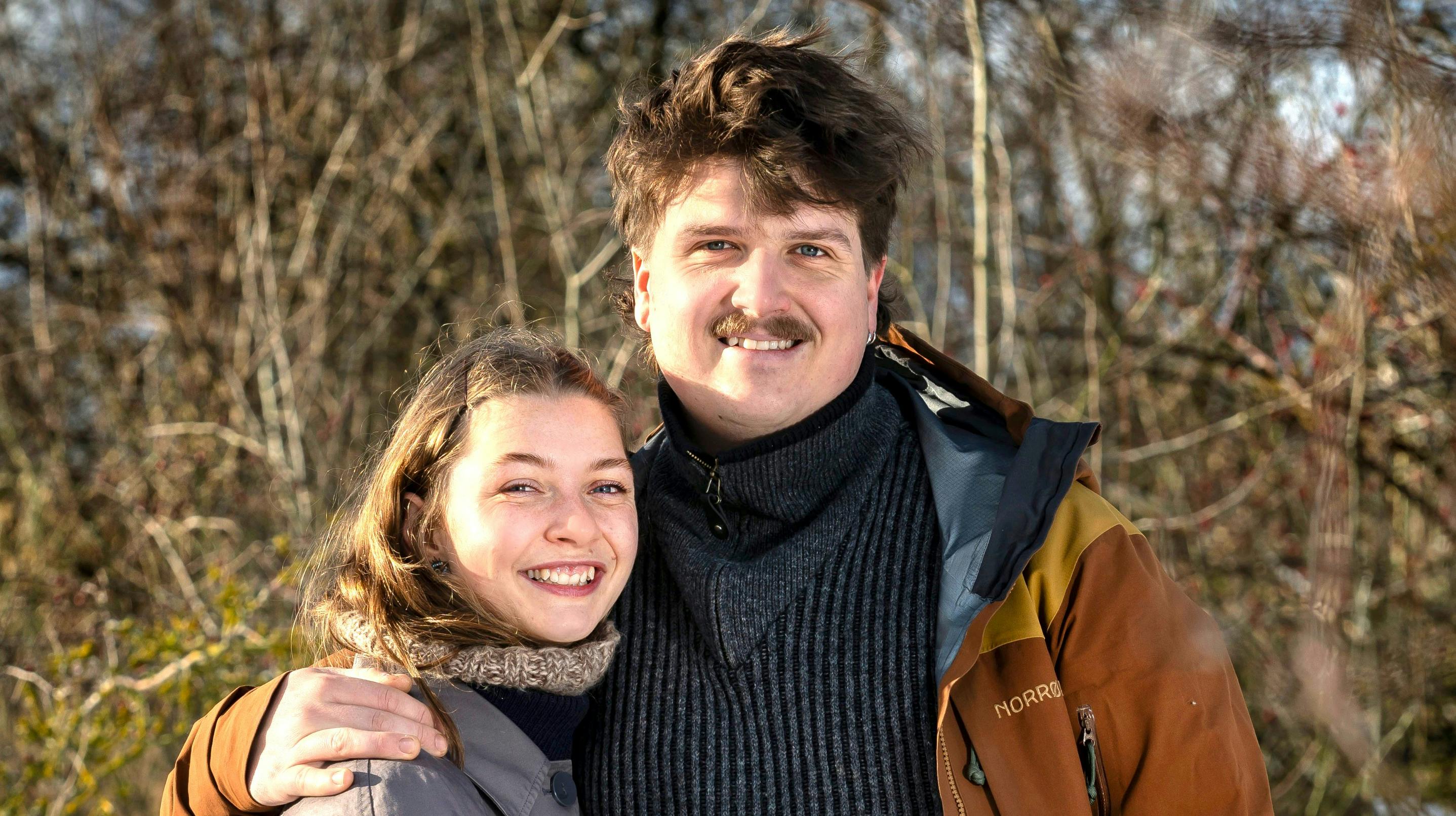 Alfred Midé Erichsen og kæresten Madeleine.