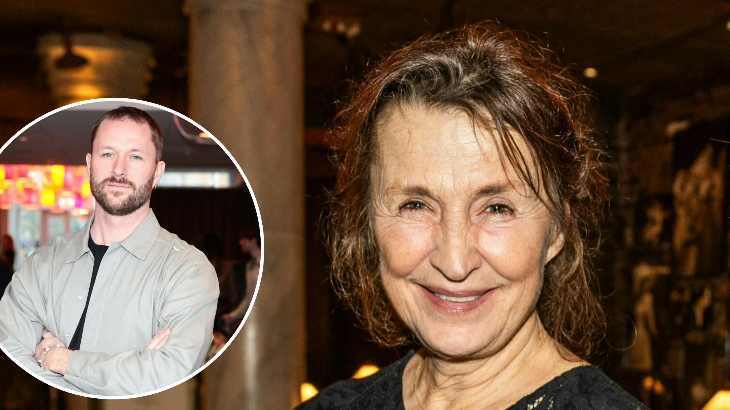 Karen-Lise Mynster og hendes søn, Jasper J. Spanning.