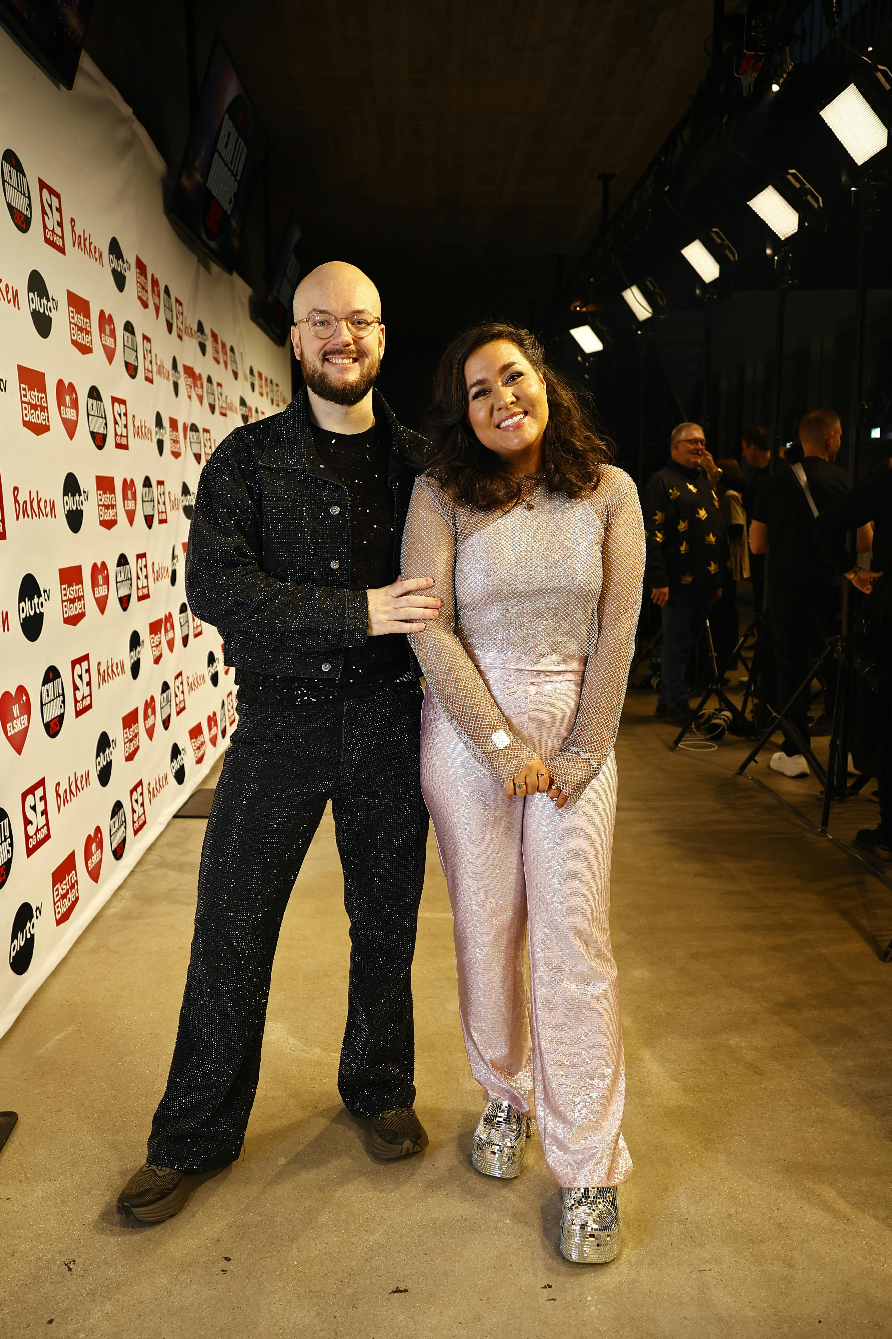 Mathias Helt og Natasha Brock til Reality Awards 2025.