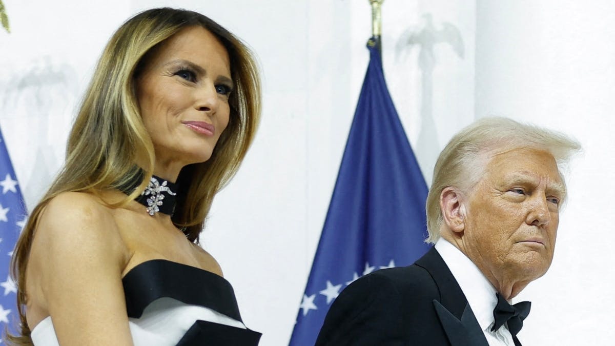 Donald og Melania Trump&nbsp;