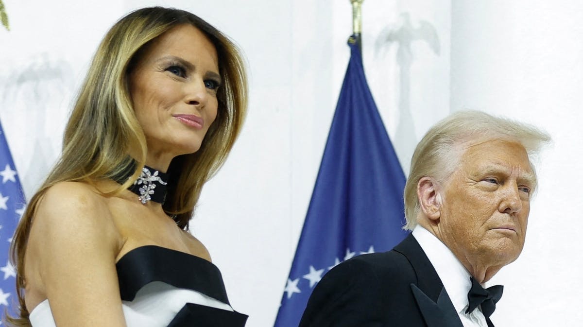 Donald og Melania Trump 