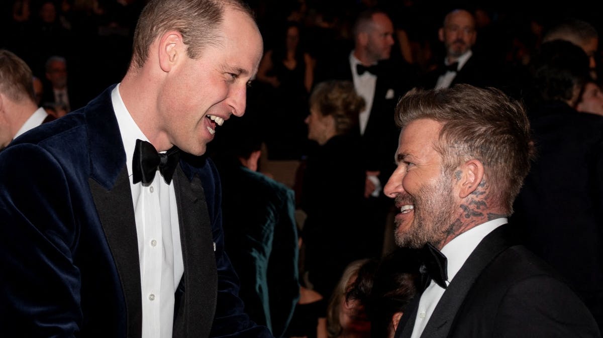 Prins William og David Beckham