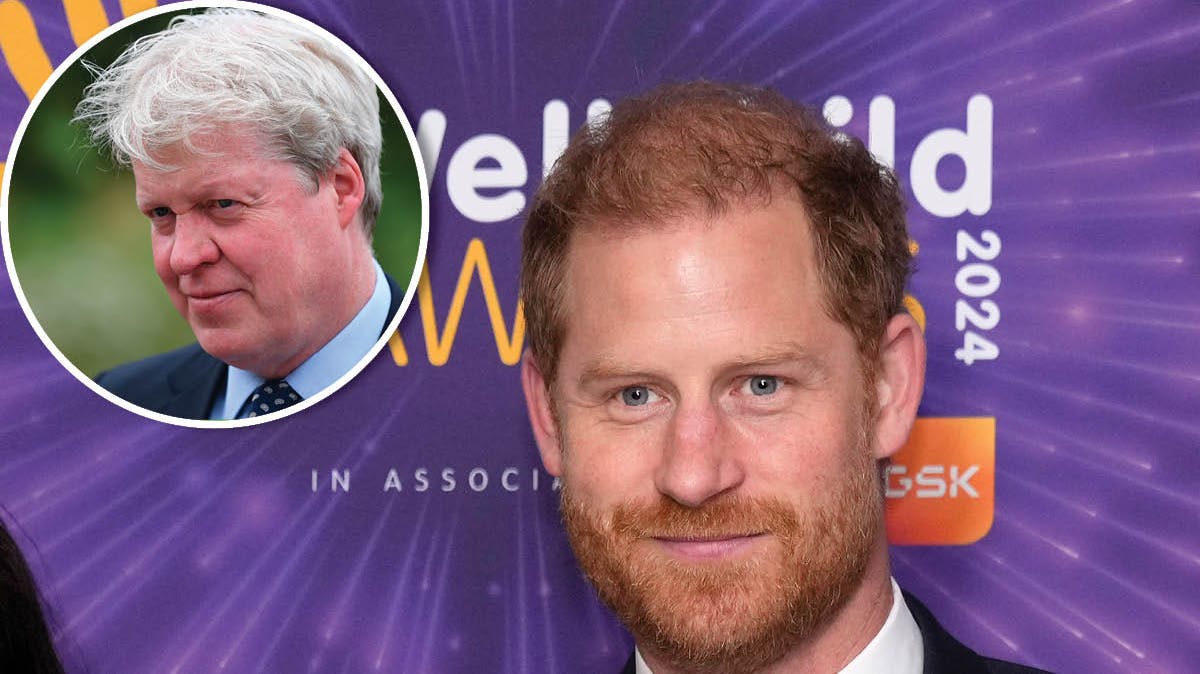 Prins Harry og Charles Spencer.