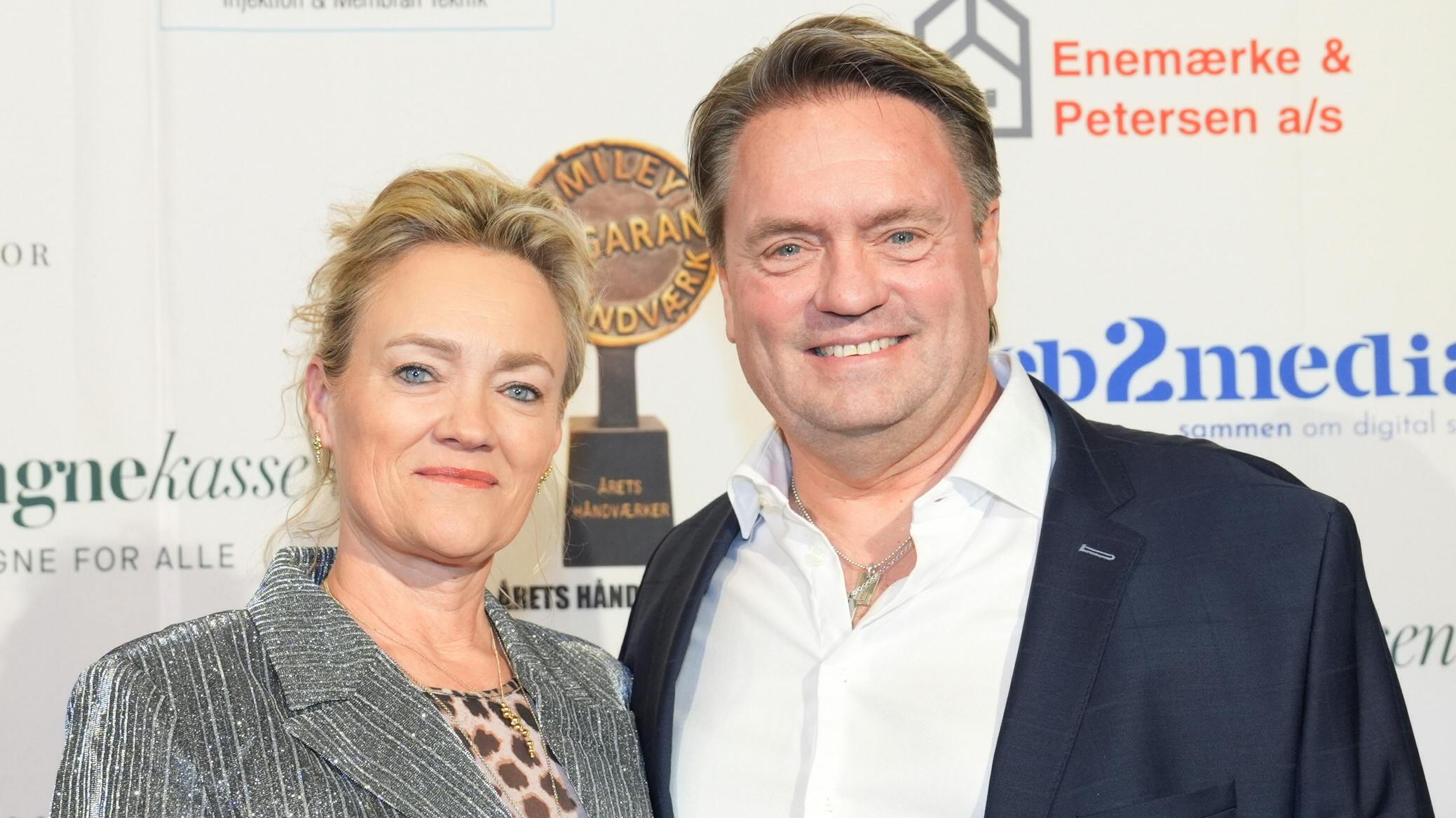 Johnny Hansen og hustruen Gitte.
