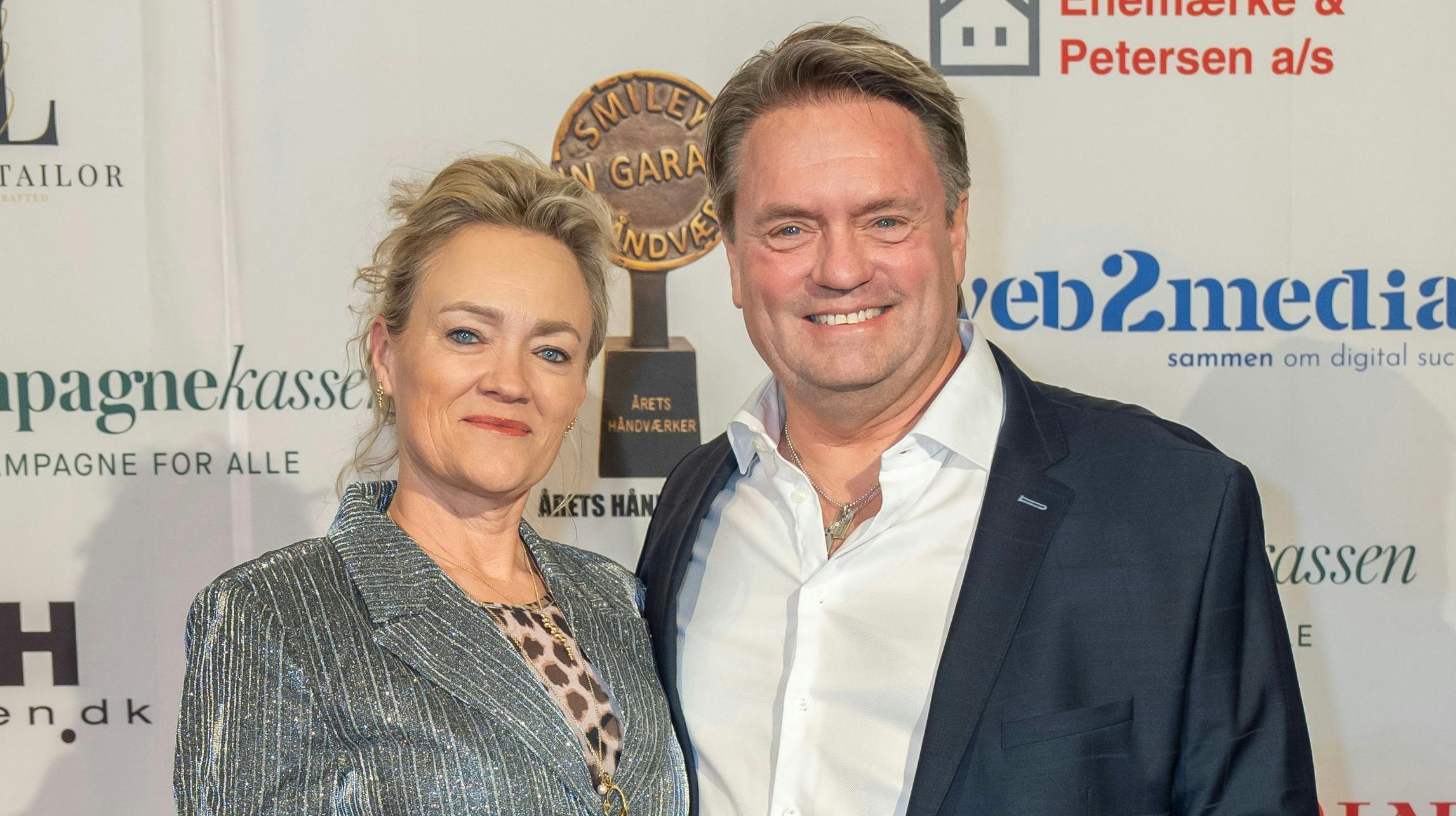 Johnny Hansen og hustruen Gitte.