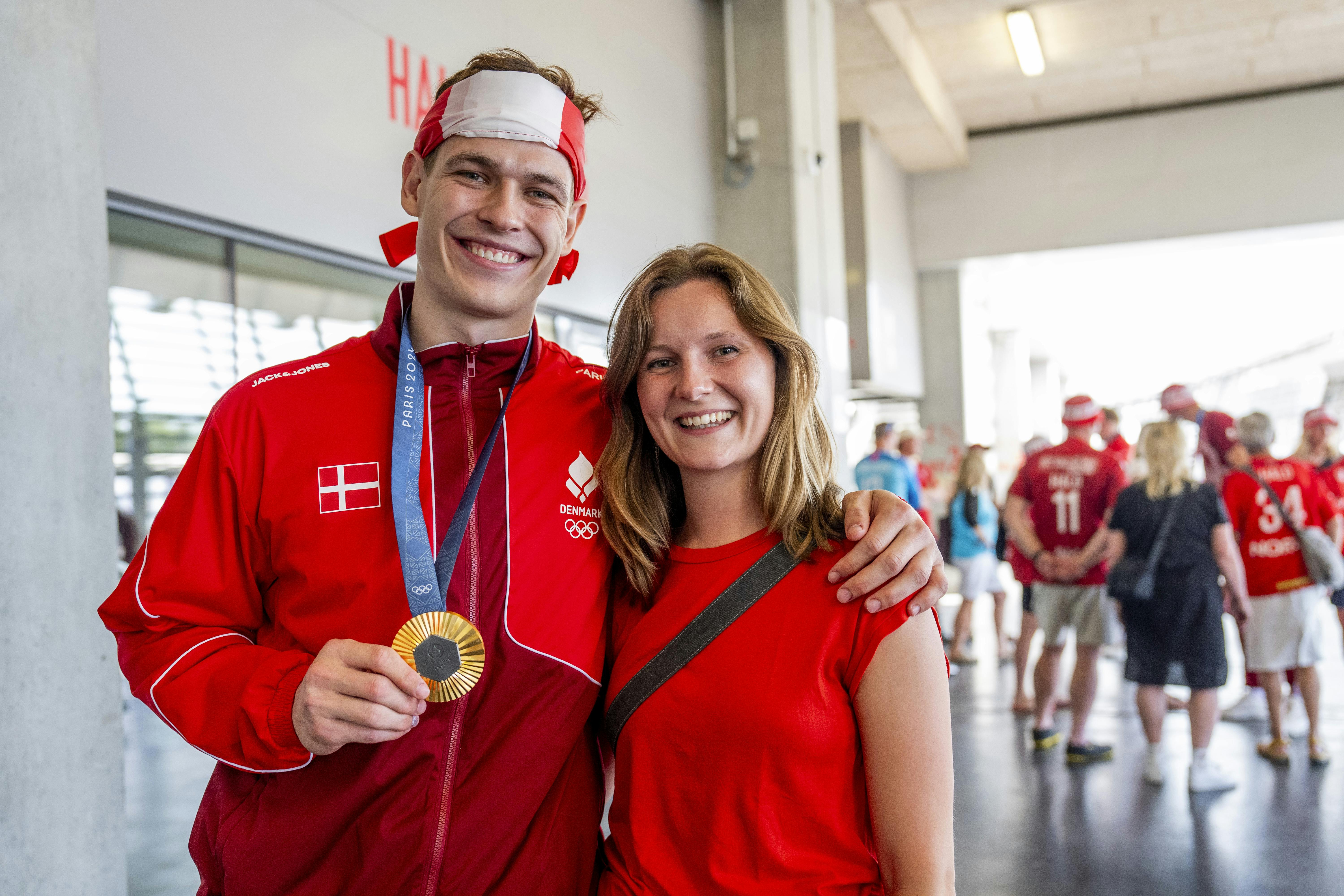 PARIS 2024 - håndbold herrelandsholdet slog Tyskland i OL-finalen og  vandt OL-guld i Lille ved OL i Paris - Kong Frederik var med til festen