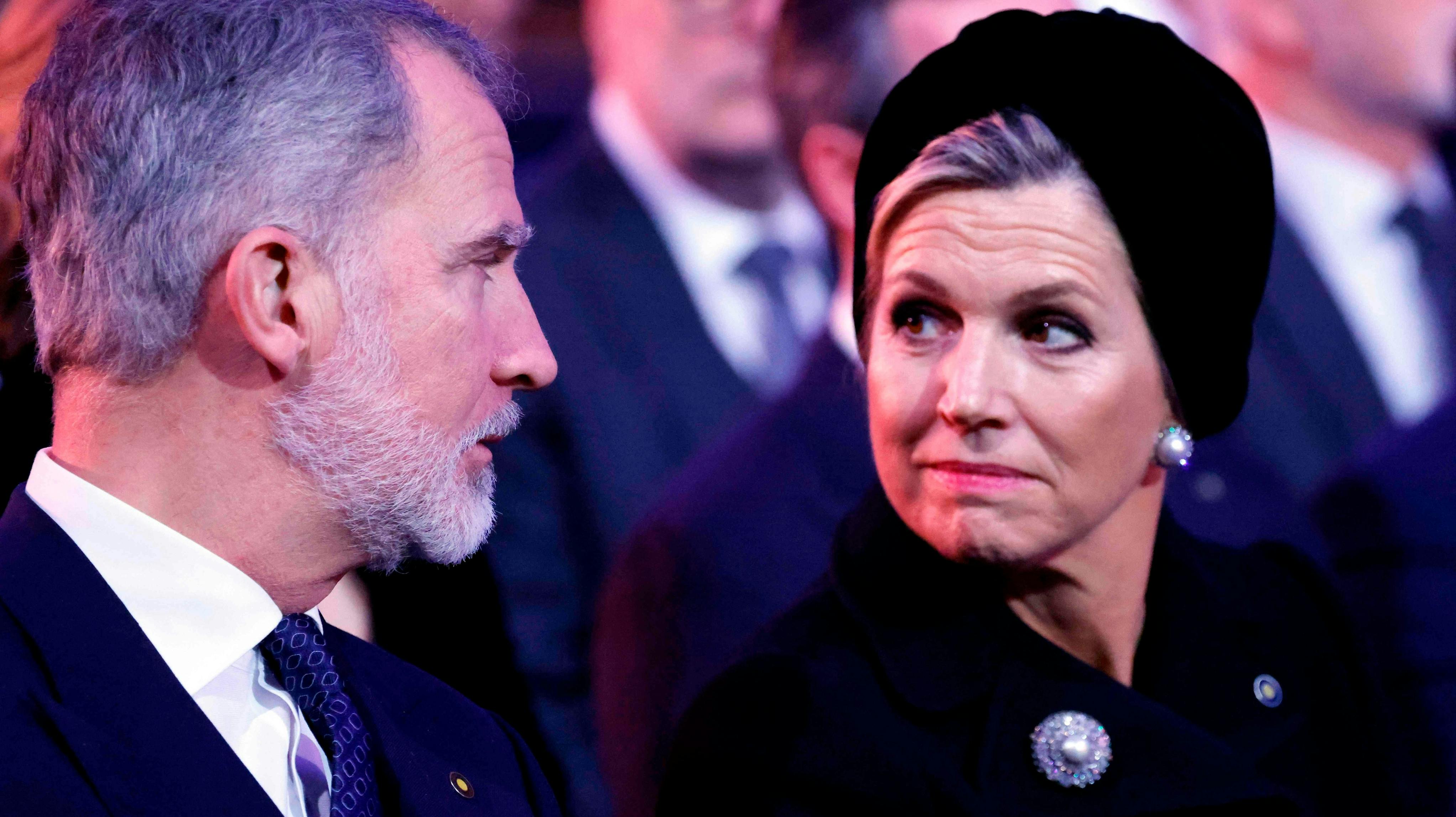 Spaniens kong Felipe og Hollands dronning Maxima. 