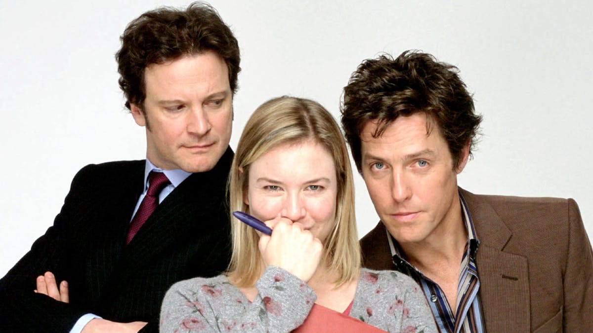 I "Bridget Jones's Diary" fra 2001 spillede Colin Firth, Renée Zellweger og Hugh Grant for første gang over for hinanden.&nbsp;