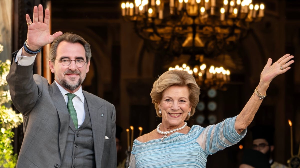 Nikolaos de Grece og dronning Anne-Marie&nbsp;