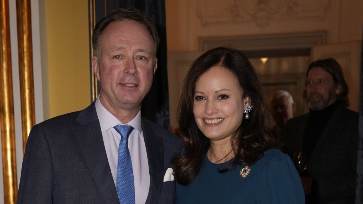 Prins Gustav og prinsesse Carina til afskedsreception på Amalienborg.&nbsp;