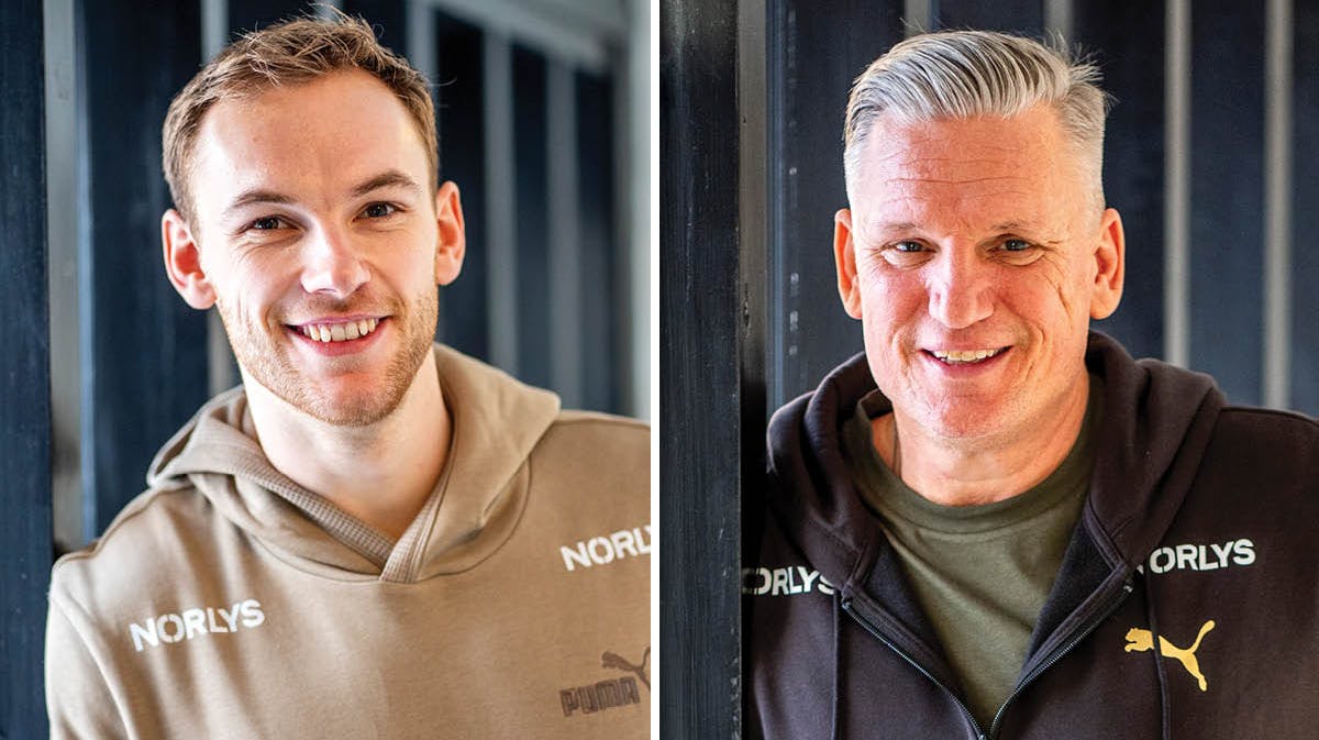 Mathias Gidsel og Nikolaj Jacobsen.