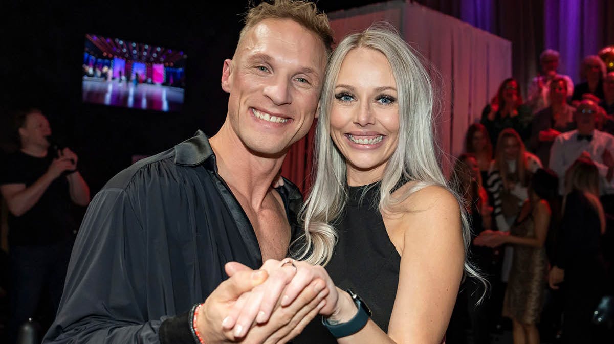 Philip og Simone efter frieriet.