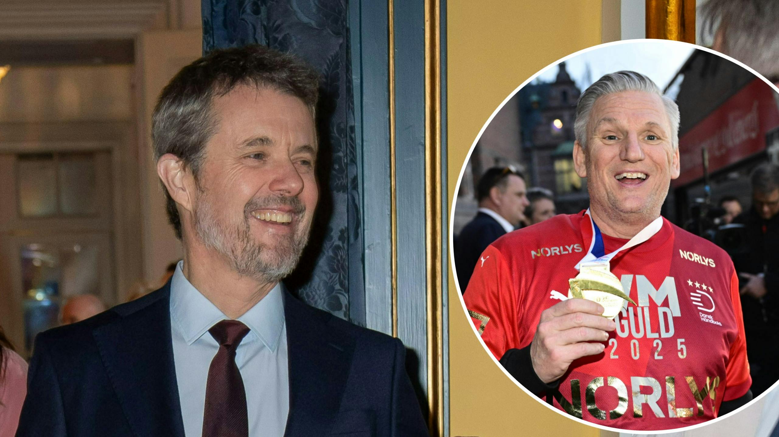 Kong Frederik og Nikolaj Jacobsen.