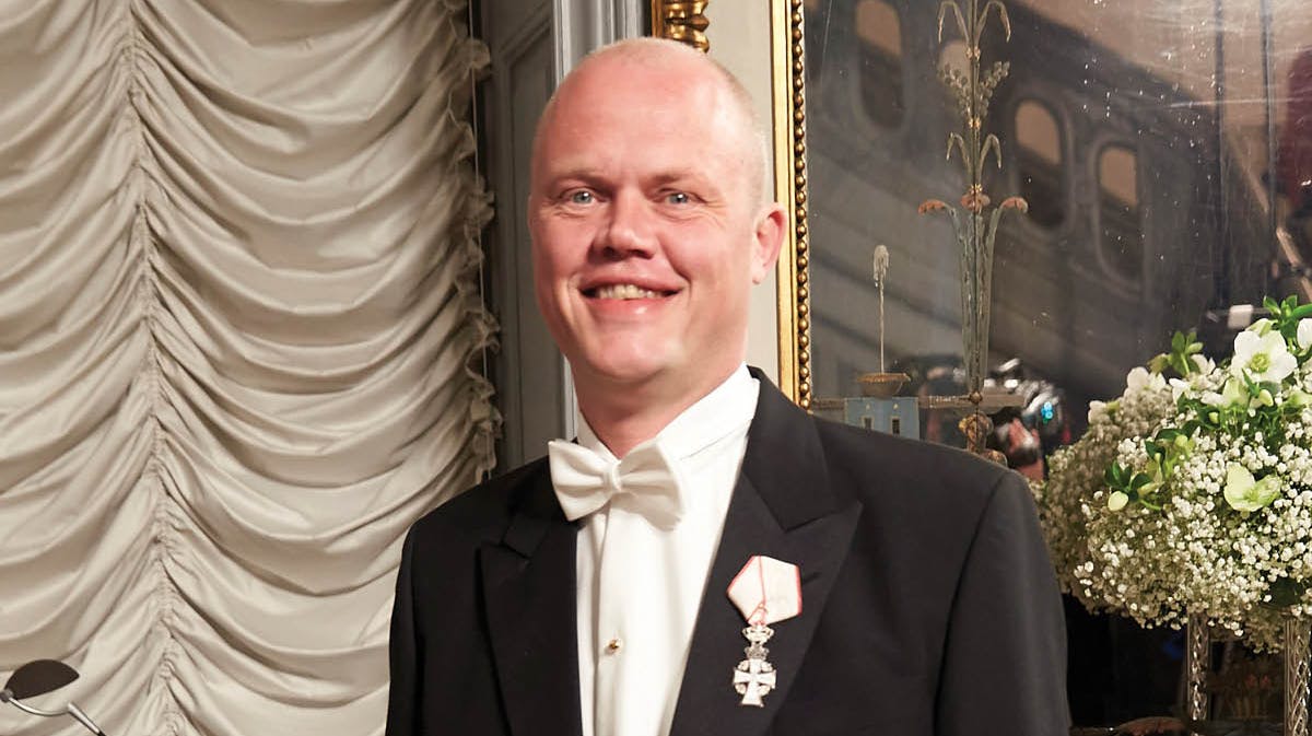 Peter Christensen til nytårstaffel på Amalienborg 1. januar 2016. 