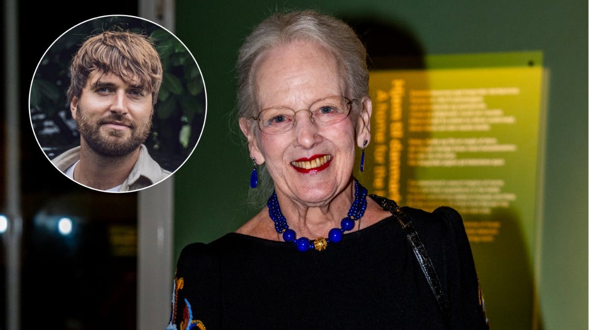 Malte Ebert og dronning Margrethe.