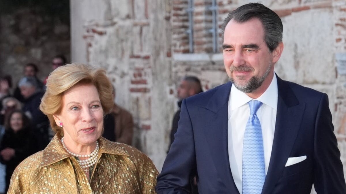 Dronning Anne-Marie og Nikolaos de Grece. 