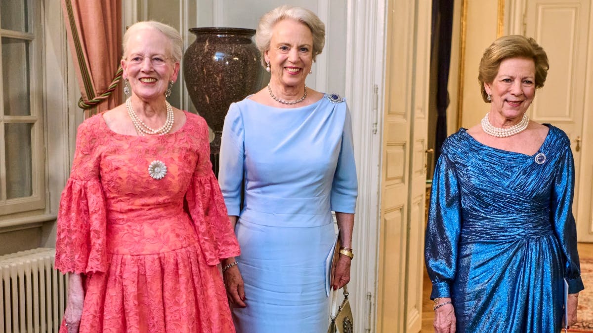 Dronning Margrethe, prinsesse Benedikte og dronning Anne-Marie