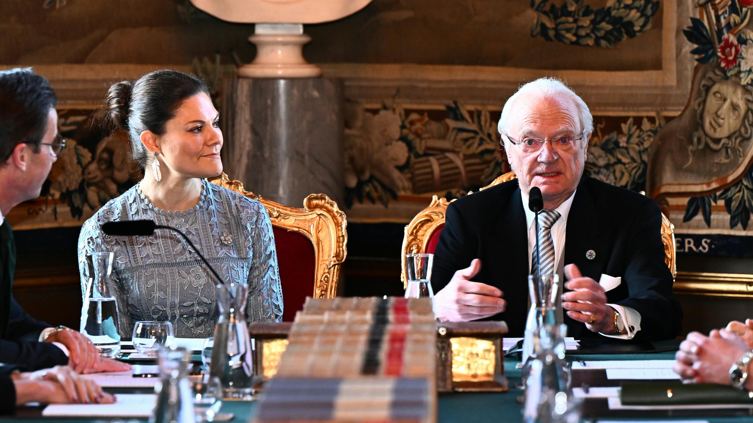 Kronprinsesse Victoria og kong Carl Gustaf.